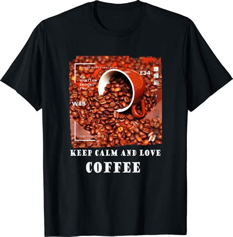 Kaffee Keep Calm And Love Coffee T Shirt Amazonde Fashion
