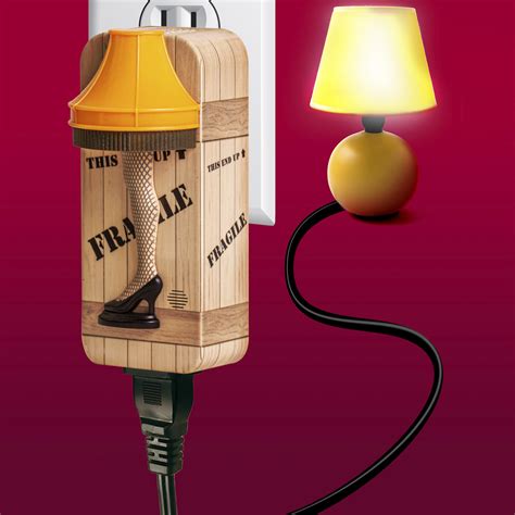 A Christmas Story Leg Lamp Talking Clapper With Night Light