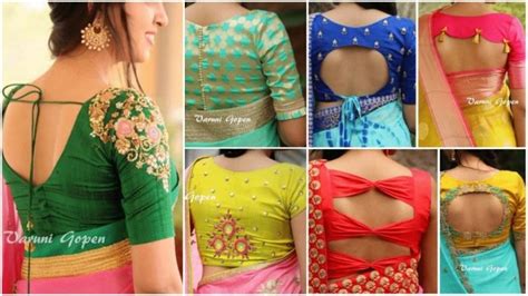 Different Types Of Blouse For Saree Simple Craft Ideas