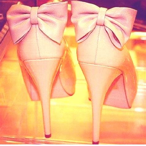 Bows Heels TSM Cute Bows Cute Pink Bow Heels Shoes Heels High