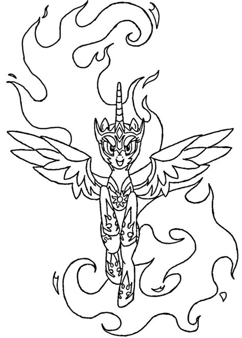 Nightmare moon is a major antagonist of my little pony: Nightmare Moon Coloring Pages at GetColorings.com | Free ...