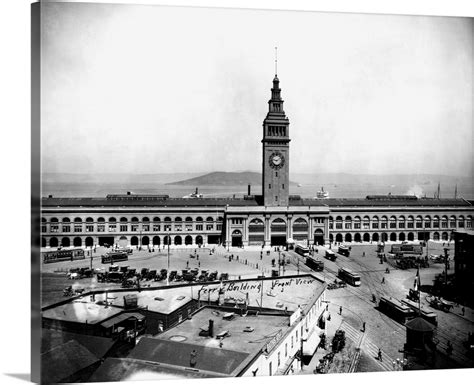 Front View Of The Ferry Building San Francisco Cal C1905 Wall Art