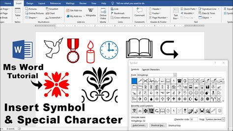 Ms Word Tutorial How To Using Different Types Of Symbol In Ms Word