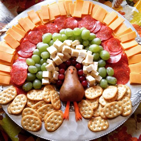 Meat Cheese Turkey Tray Thanksgiving Snacks Thanksgiving Dishes
