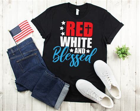 Red White and Blessed svg, Patriotic svg, Memorial Day svg, Fourth of