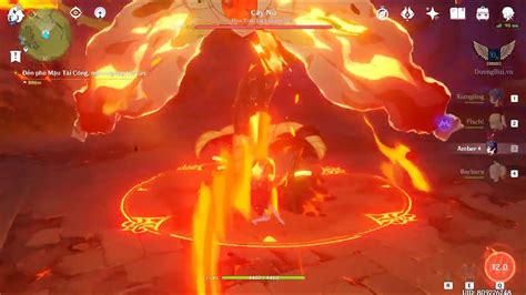Genshin Impact How to quick kill boss Pyro Regisvines Fire tree cây nổ YouTube