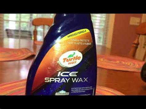 Turtle Wax Ice Spray Wax Improved Formula Review YouTube