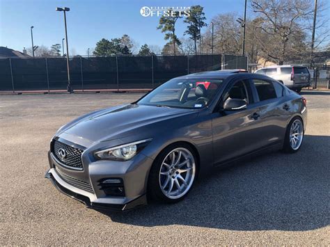 2015 Infiniti Q50 With 19x95 22 Aodhan Ds02 And 24540r19 Toyo Tires