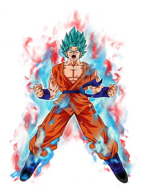 Goku Super Saiyan Blue Kaioken By Bardocksonic On Deviantart Goku