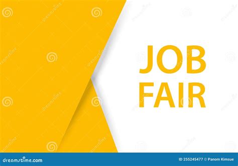 Job Fair Banner Vector With Copy Space For Business Marketing Flyers