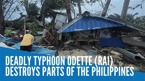 Deadly Typhoon Odette Rai Destroys Parts Of The Philippines Youtube