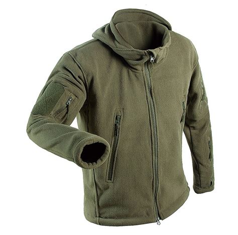 Tactical Military Fleece Softshell Jacket Men Winter Polartec Thermal