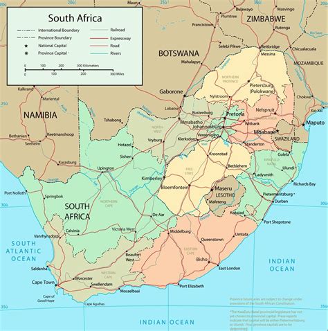 Printable Map Of South Africa South Carolina Map