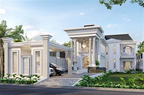 5 Desain Rumah Klasik 2 Lantai Pilihan Tahun 2021