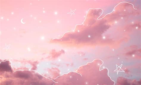 Cute Lofi Pink Clouds Wallpaper Pink Wallpaper Laptop Minimalist