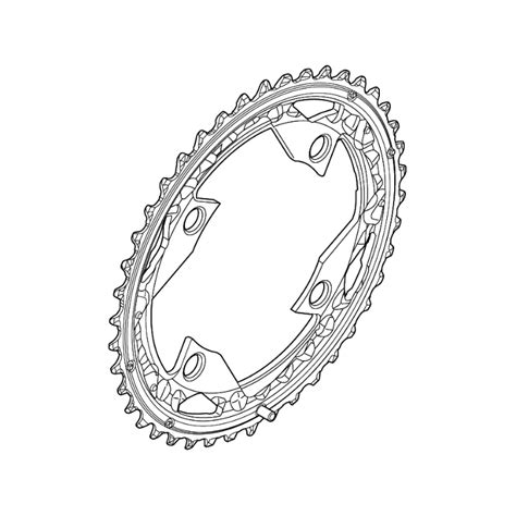 Chainring 48t For Fc M610 With Cgfc T611shimano Deore Trekking