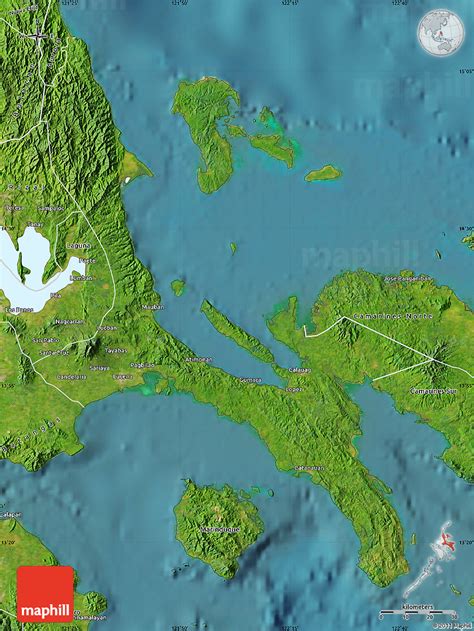 Satellite Map Of Quezon