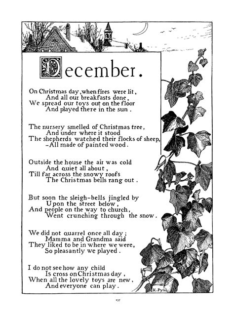 December By K Pyle ~ Vintage Poem Old Design Shop Blog