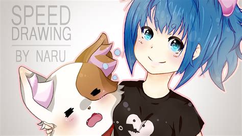 Speed Drawing Paint Tool Sai Anime Girl 14 Youtube