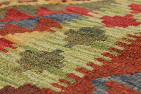 Hand Woven Carpet 32 X 49 Traditional Vintage Wool Kilim