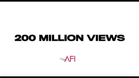 Afi Celebrates 200 Million Views On Youtube Youtube