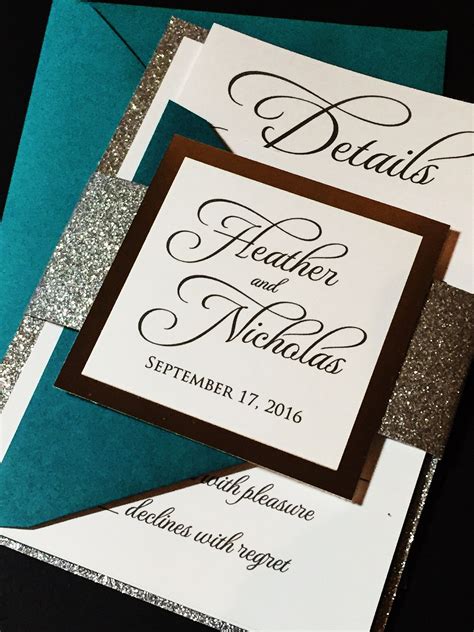 This Listing Is For A Sample Of A Layered Wedding Invitation With A G