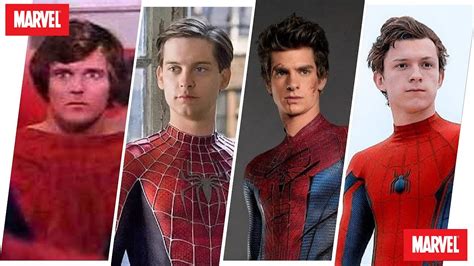Peter Parker And Spider Man Evolution In Movies Youtube