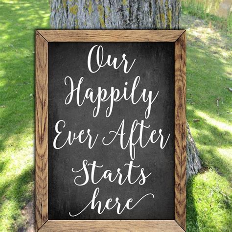 Wedding Decal Happily Ever After Sign Welcome To Our Etsy