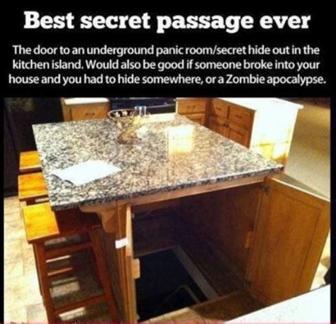 Reach any height in your kitchen with this amazing fold in and out step stool. Hidden safe, Safe room and Kitchen islands on Pinterest