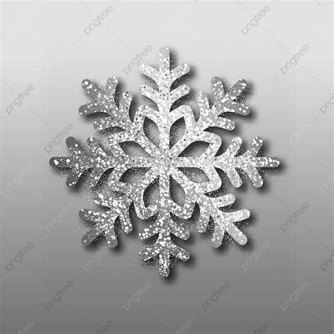 Silver Snowflakes Vector Hd Images Abstract Vector Silver Snowflake