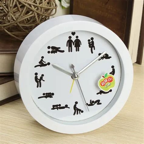 Novelty Funny Sex Clock Home Decoration Funny Sexy 12 Position Pattern