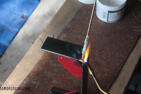 How To Braze Brazing Metal Centerpiece Brackets Sawdust Girl
