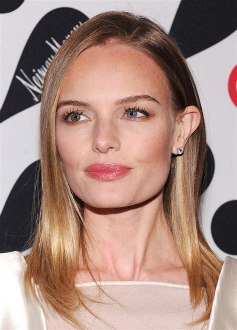 Kate Bosworth Medium Length Hairstyle Straight Hair With Side Part