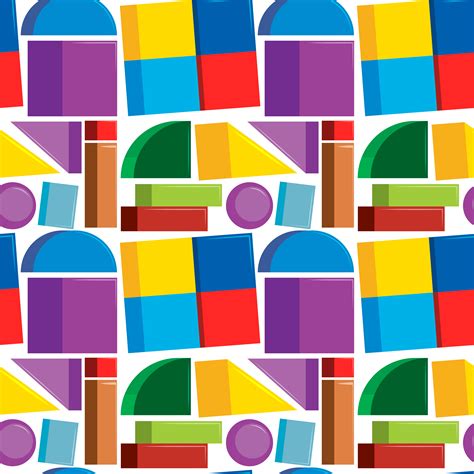 Seamless Pattern Colorful Shapes 292539 Vector Art At Vecteezy