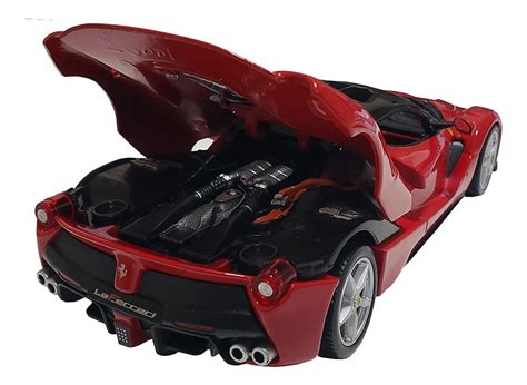 Miniatura La Ferrari Vermelha Escala 124 Bburgo Collection Mercado