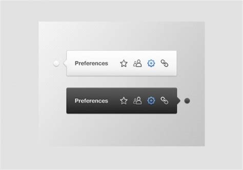 2 Preferences Iconic Tooltips Set Psd Welovesolo