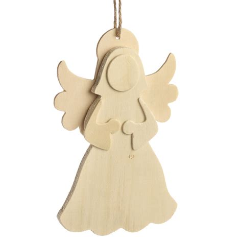 Unfinished Wood Angel Cutout Ornament Wood Cutouts Unfinished Wood