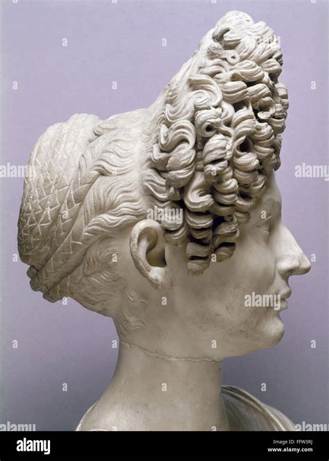 Ancient Rome Hairstyles Nportrait Bust Of A Roman Aristocratic Woman