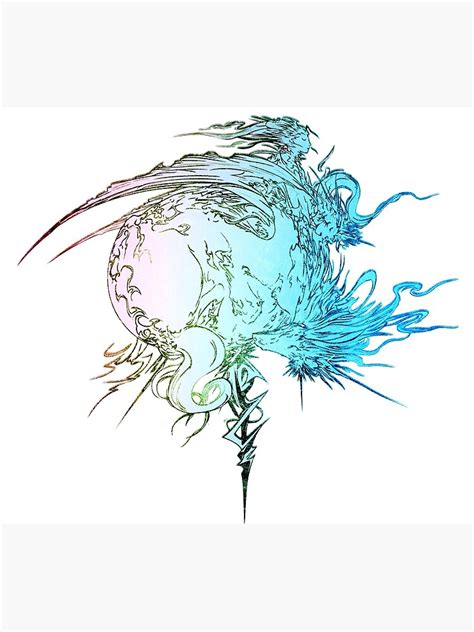 Final Fantasy ° Final Fantasy Xiii Rainbow Logo Art Print By Artlogo