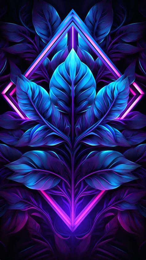 Neon Foliage Iphone Wallpaper 4k Iphone Wallpapers