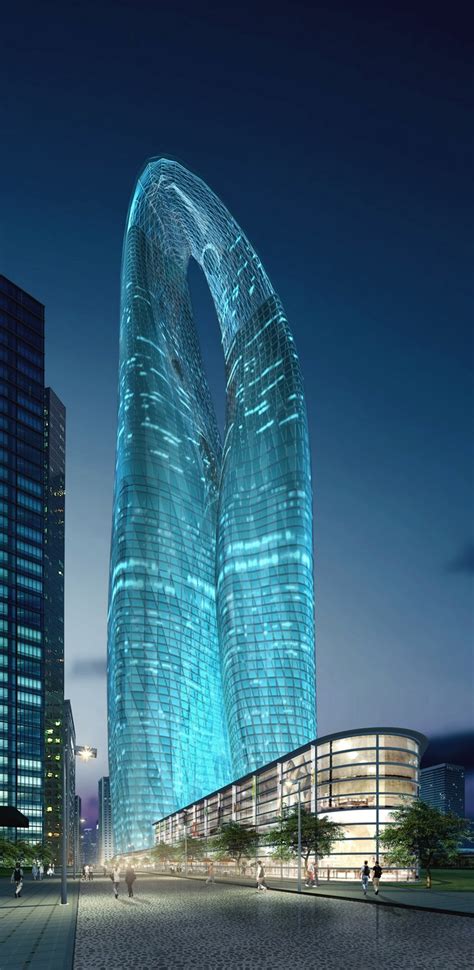 Guangzhou Twin Towers West Tower Mad Architects Archello
