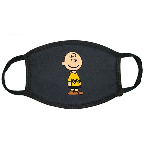 Charlie Brown Face Mask Inspired Cartoon Washable Reusable Etsy