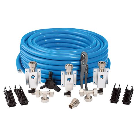 By reading our handy guide, you'll learn how air compressor piping. RapidAir 3/4in. MaxLine 100ft. Master Kit, Model# M7500 ...