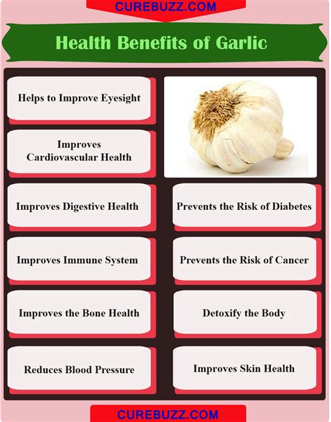 10 Health Benefits Of Garlic Curebuzz