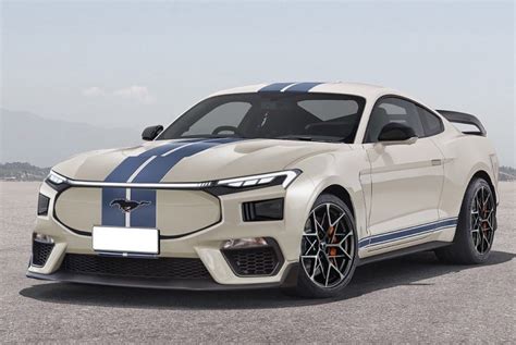 Ford Mustang Shelby Gt350 Ev Renderings Look Properly Futuristic