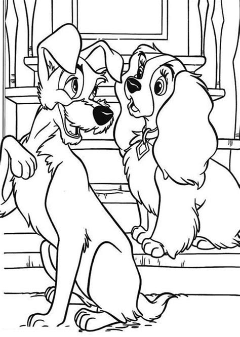Lady And The Tramp 133380 Animation Movies Free Printable Coloring