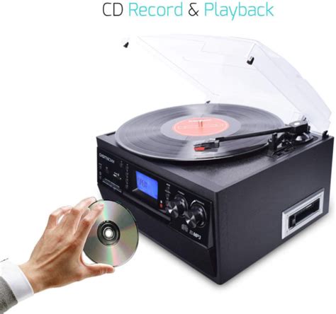 Digitnow M504 Bluetooth Record Player Turntable With Stereo Speaker