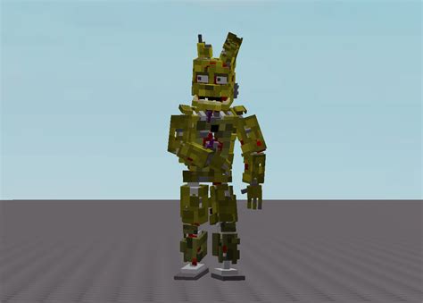 A Small Springtrap Model I Did In Roblox For The Anniversary That I