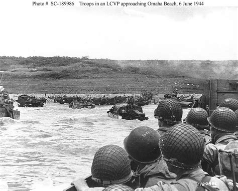 Normandy Invasion D Day Landings On Omaha Beach 6 June 1944