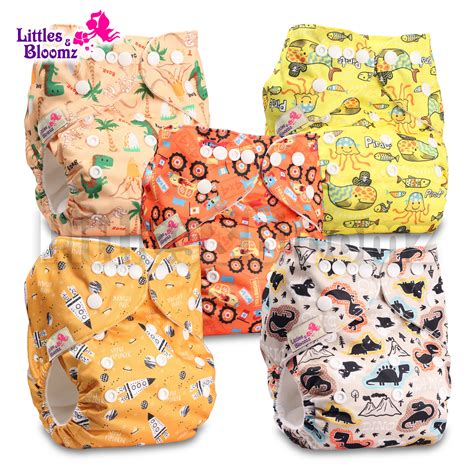 Littlesandbloomz 5pcsset Baby Washable Reusable Real Cloth Pocket